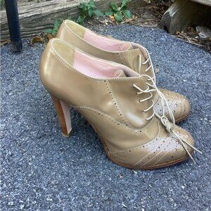 Goth y2k indie normcore gorpcore fisherman REd. Valentino Oxford Leather 38/8